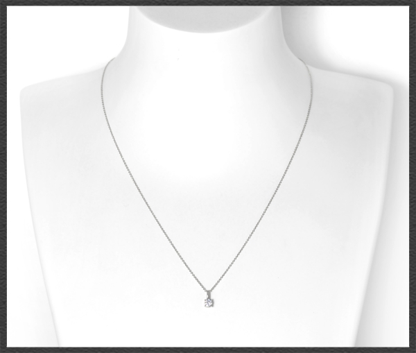 Diamant Anhänger & Kette 585 Gold; 0,39ct